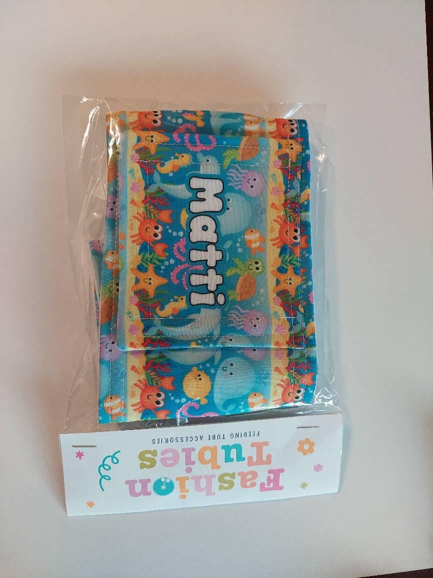 Customer photo review of Under the sea Feeding Tube Belt