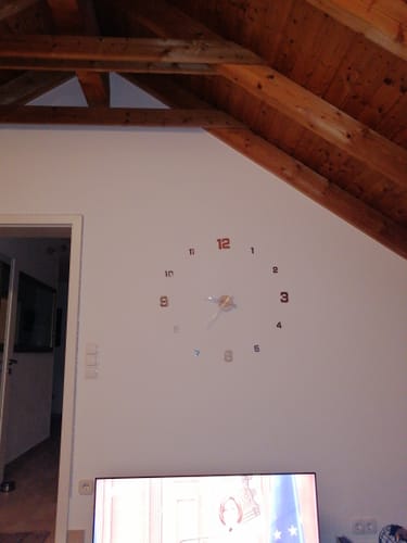 Customer photo review of 3D Wanduhr