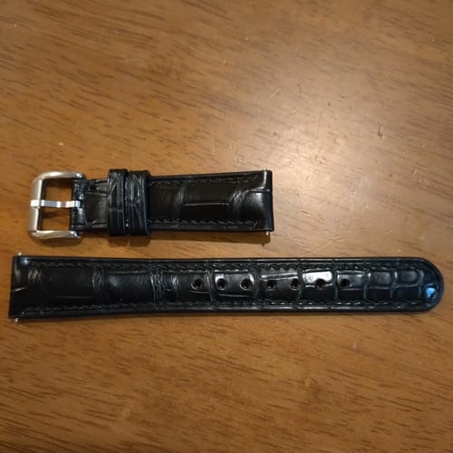 Customer photo review of クロコダイルレザー 腕時計ベルト - ブラック