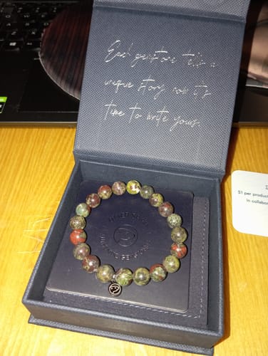 Customer photo review of Bloodstone Bracelet