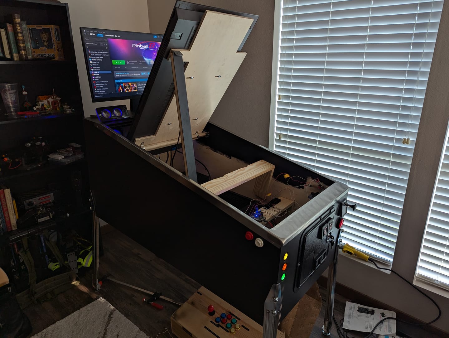 Customer photo review of Williams Widebody Virtual Pinball Cabinet LG C3, C2, C4 42 or 48 inch monitor mounting system
