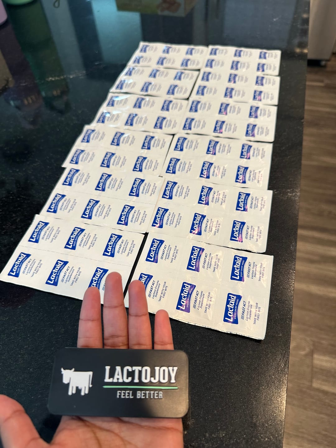 Customer photo review of LactoJoy Lactase Pills - 14.500 FCC - 80 pcs