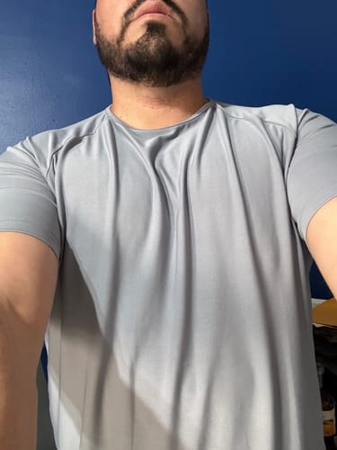 Customer photo review of Training Sport Tee - Light Gray