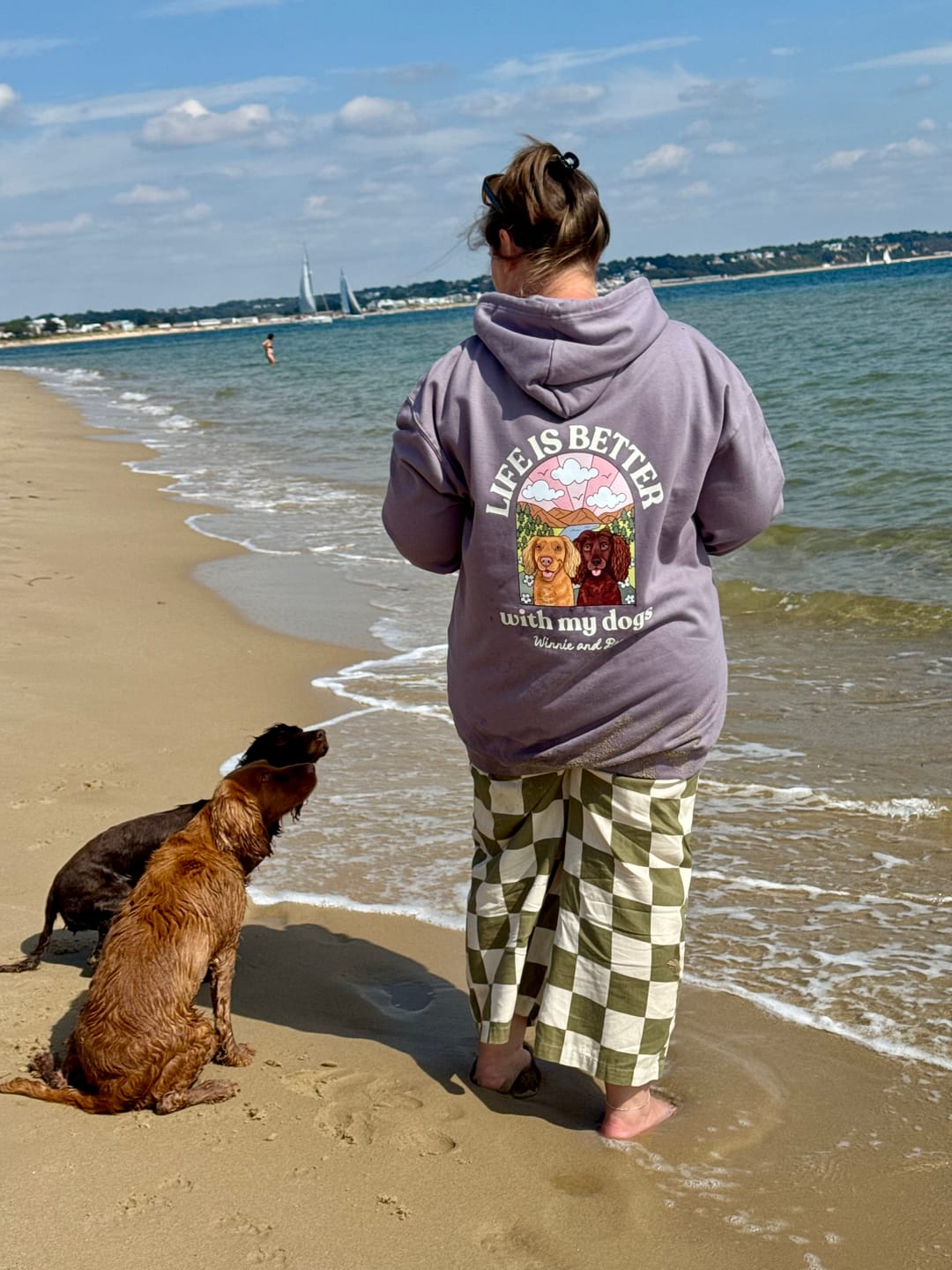 Customer photo review of Personalised Life is Better with your dog Hoody