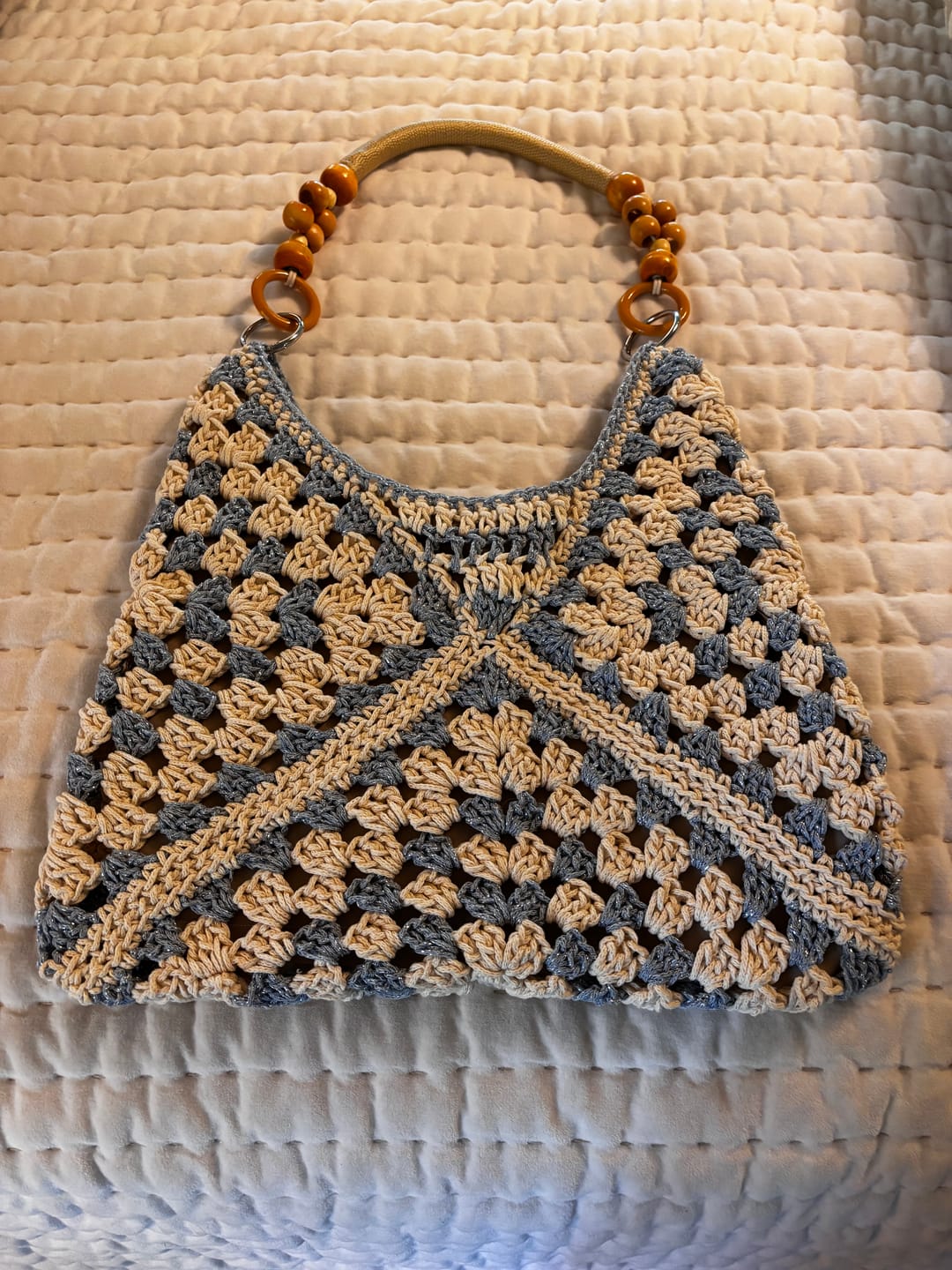 Customer photo review of CrochetPark™ Sunny Holiday shoulder bag crochet kit