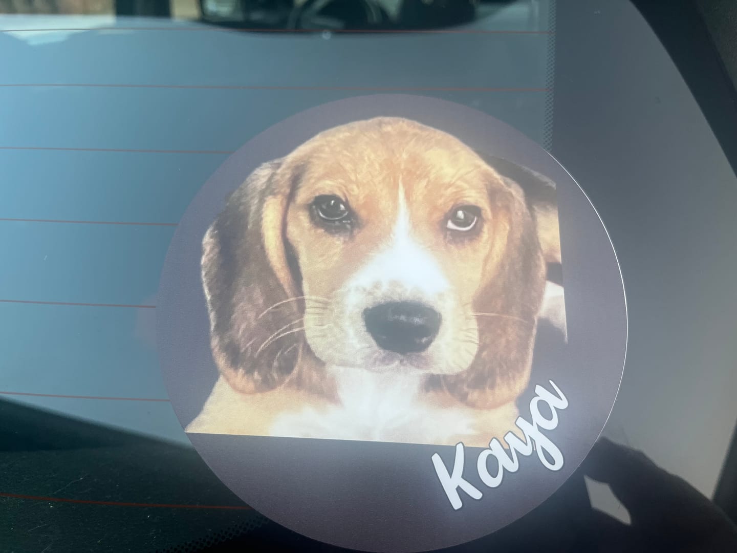 Customer photo review of Dein Foto - Individueller Autoaufkleber