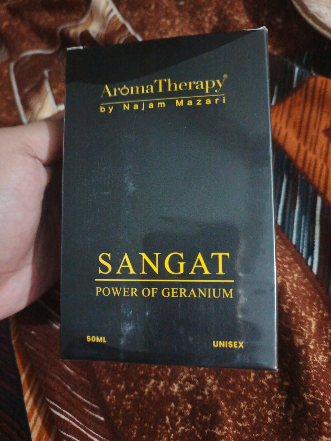 Customer photo review of Sangat Natural Perfume -Made With Geranium - A Powerful Fragrance to Inspire (Mont Blanc)