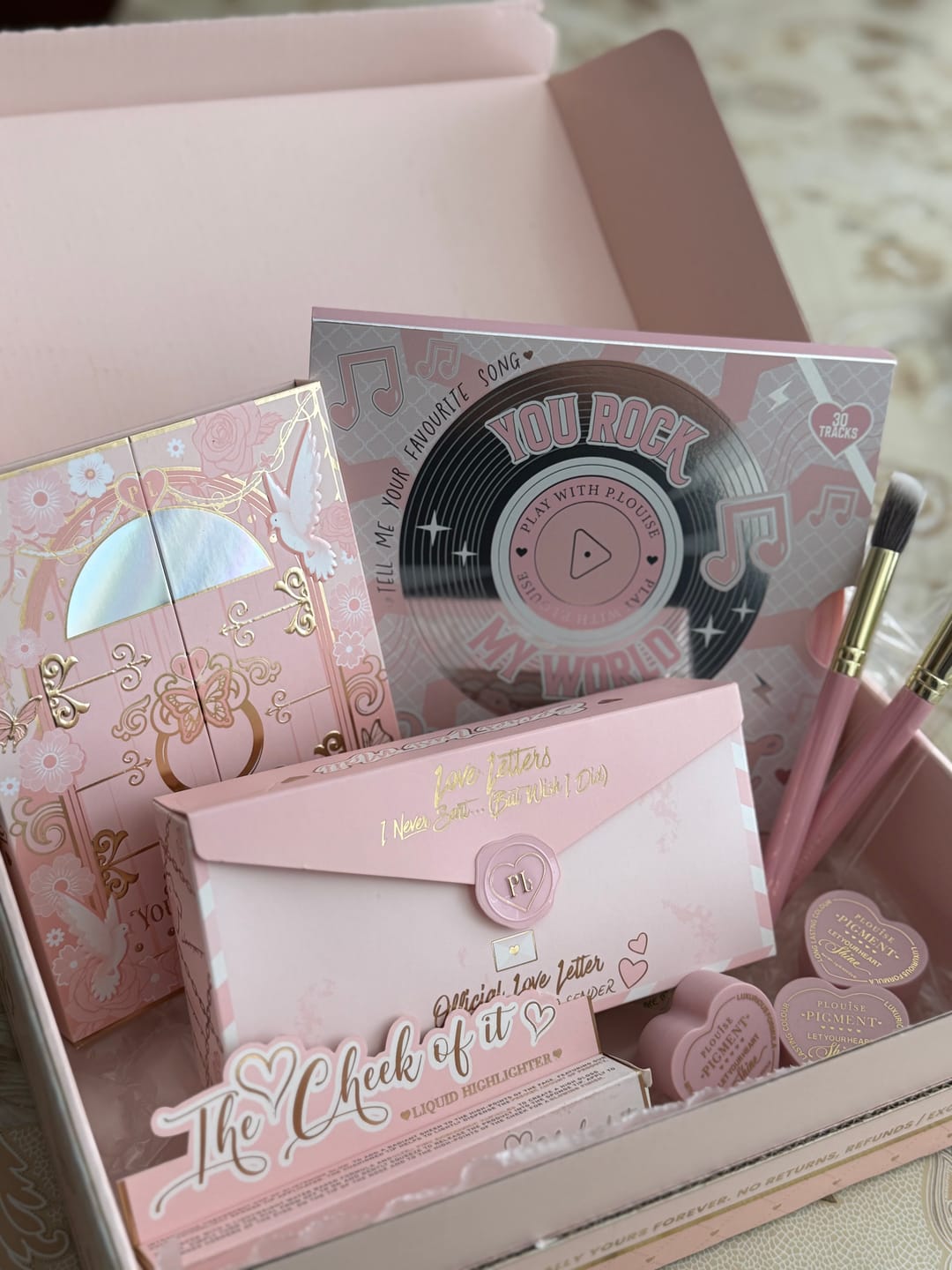 Customer photo review of P. Louise Love Letters Blush & Bronzer Bundle