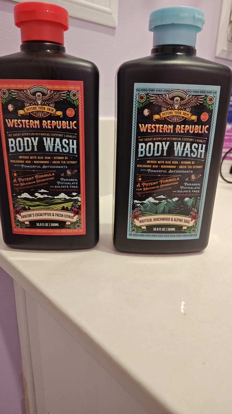 Customer photo review of Body Wash Double Scent Starter Kit