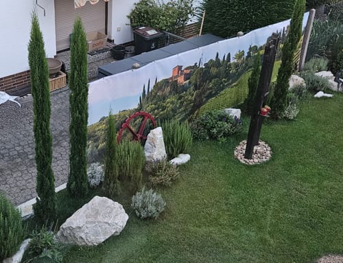 Customer photo review of Banner inkl. Druck