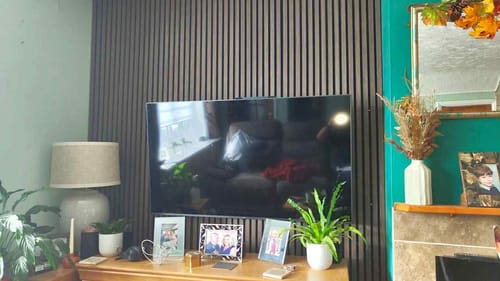 Customer photo review of Walnut Wood Panel | Luxury 3-Sided Wood Veneer
