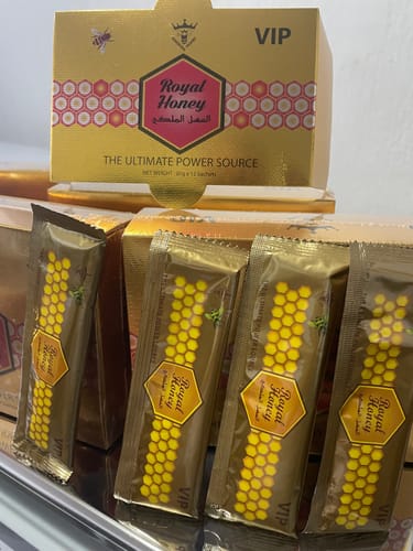 Customer photo review of Royal honey 5 Cajas (60 sobres)