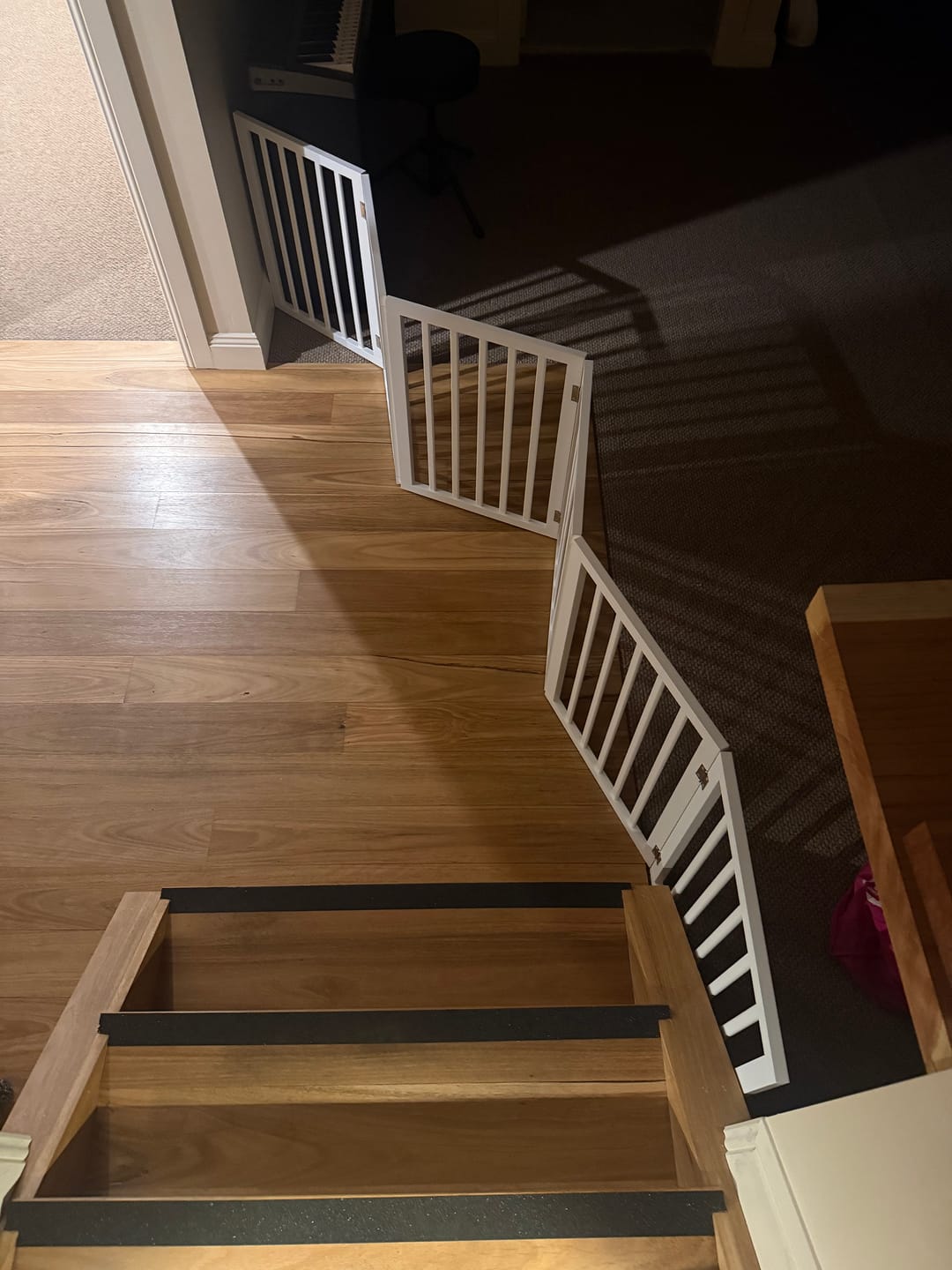 Customer photo review of Wooden Pet Gate