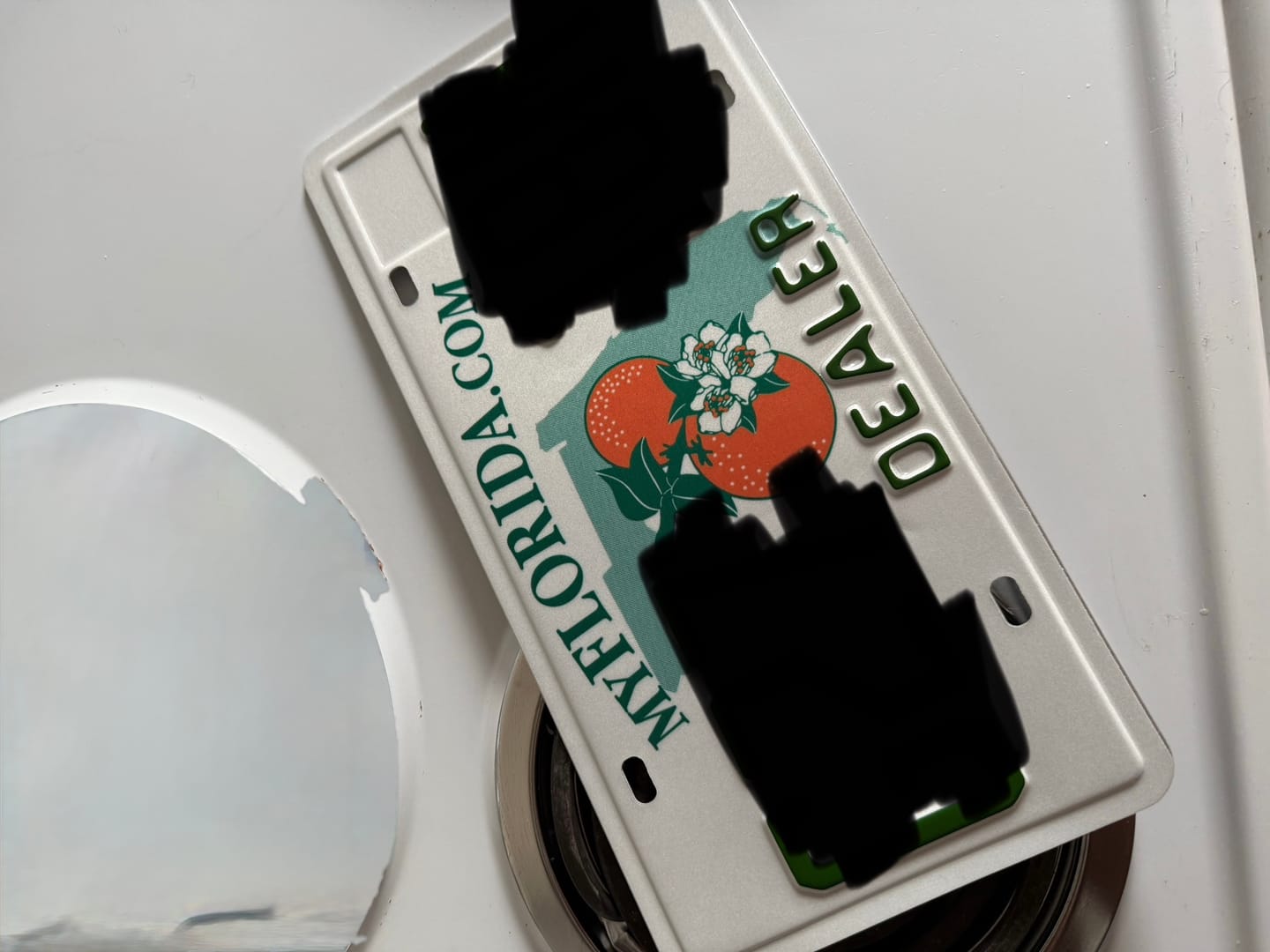Customer photo review of 2019-2024 FLORIDA LICENSE PLATE - DEALER 12x6