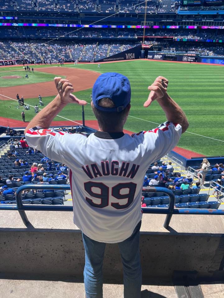 Customer photo review of Ricky Vaughn Wild Thing Indians Baseball Jersey