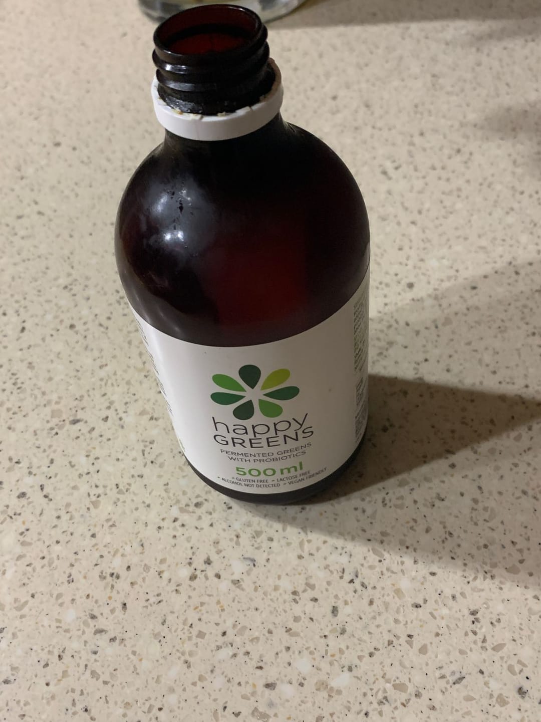 Customer photo review of Liquid Probiotics and Green Food Supplements - Happy Greens