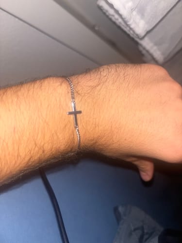 Customer photo review of CROSS BRACELET | Silver