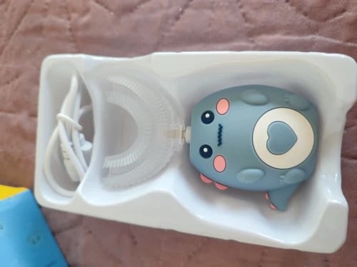 Customer photo review of KiddyBrush 360™ - מברשת השיניים החכמה לילדים שיניים נקיות ב-60 שניות בלי מלחמות