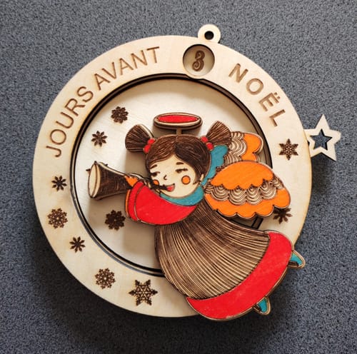 Customer photo review of Christmas wine gift box svg laser cut file