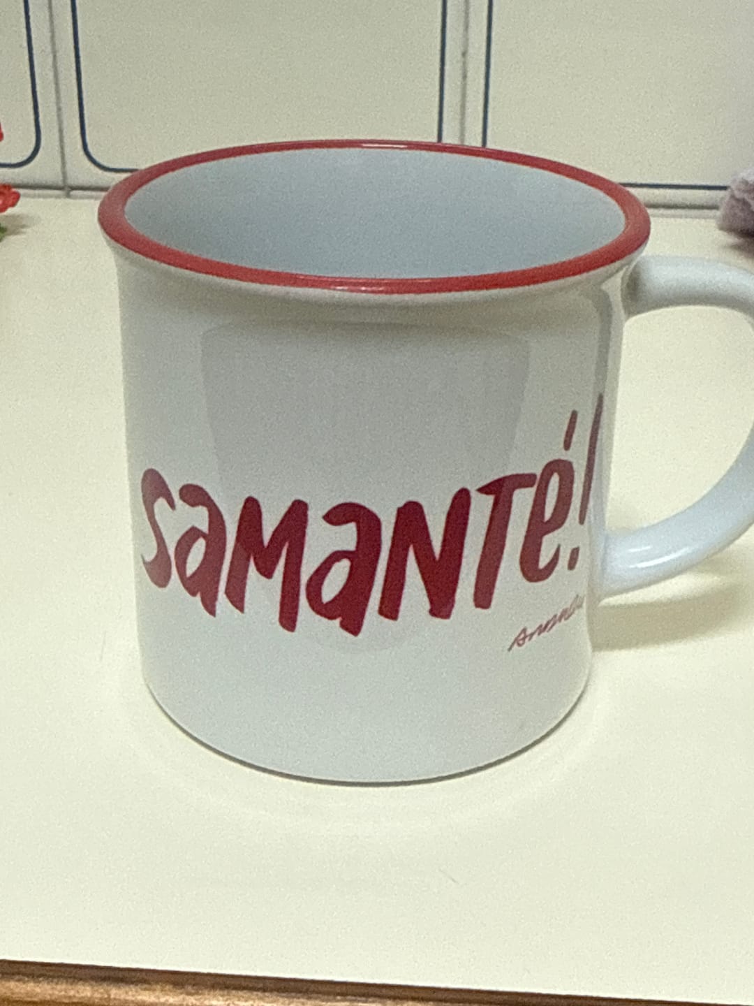 Customer photo review of Taza "Samanté!" vintage