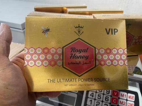Customer photo review of Royal honey 5 Cajas (60 sobres)