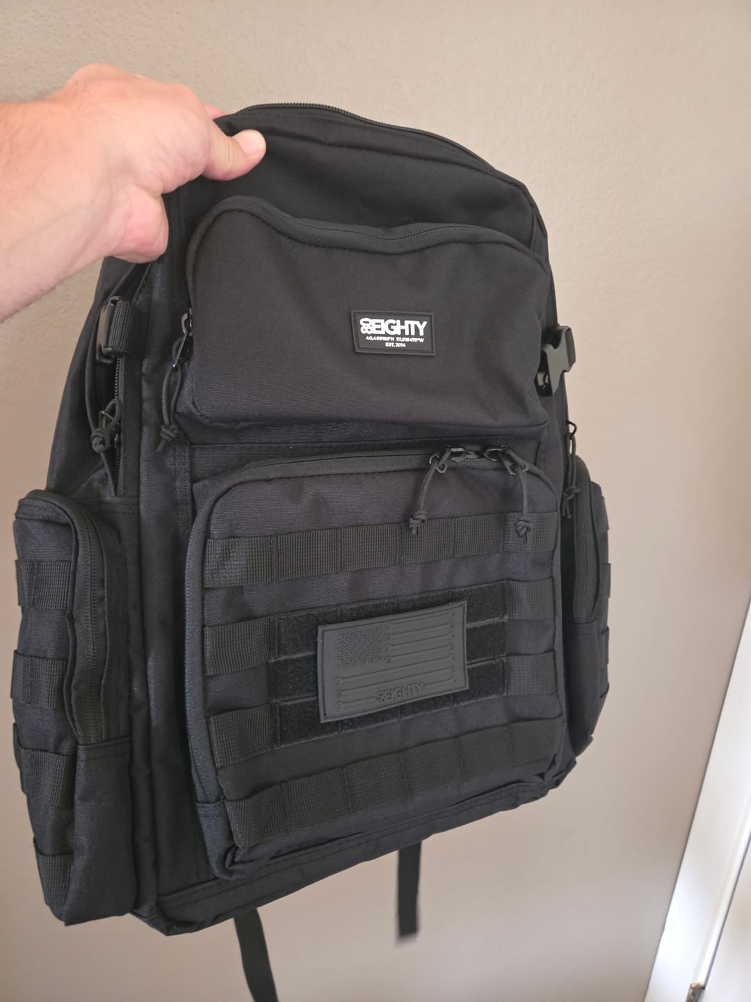 Customer photo review of 80Eighty® Commando Raven Backpack