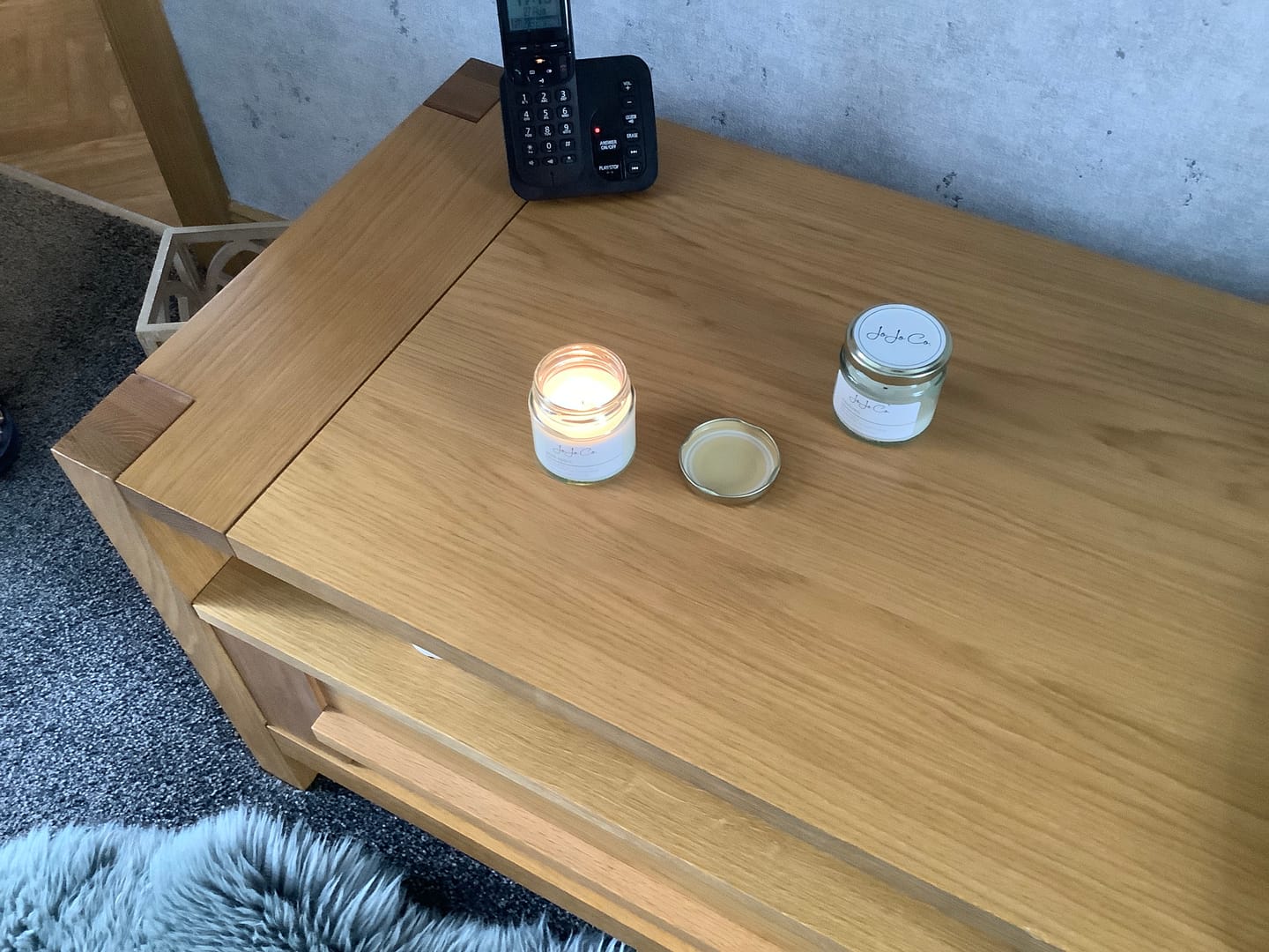 Customer photo review of Rhubarb & Vanilla Candles