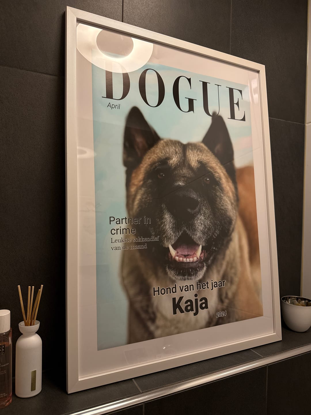 Customer photo review of Dogue - Gepersonaliseerde Poster