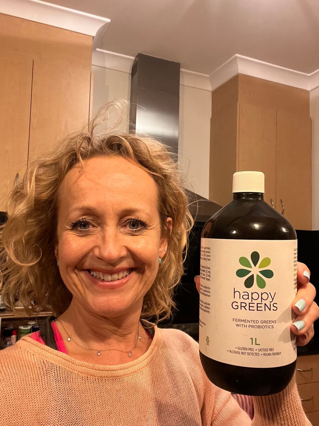 Customer photo review of Liquid Probiotics and Green Food Supplements - Happy Greens