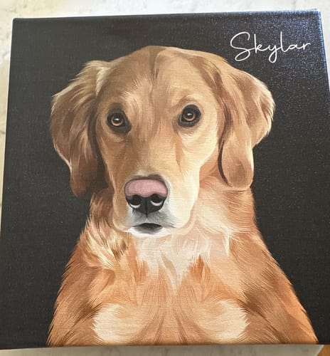 Customer photo review of Pet Art Canvas Wrap