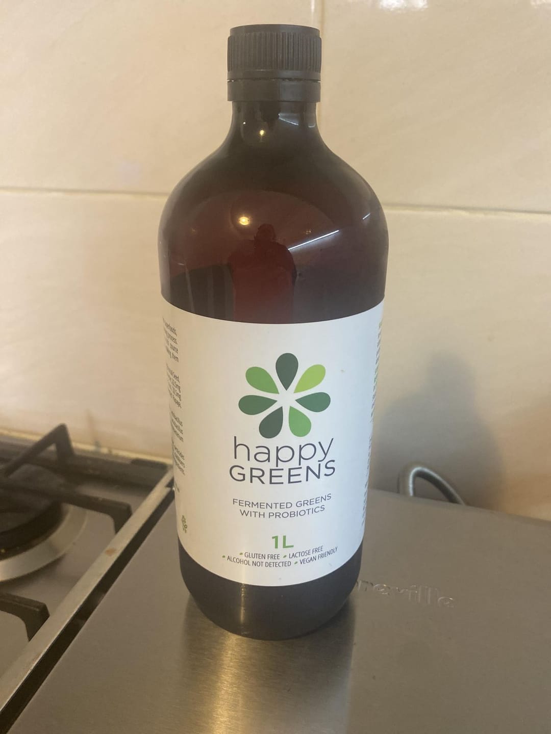 Customer photo review of Liquid Probiotics and Green Food Supplements - Happy Greens