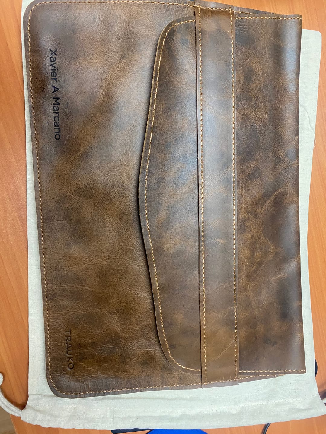 Customer photo review of Funda Notebook Bilbao Café