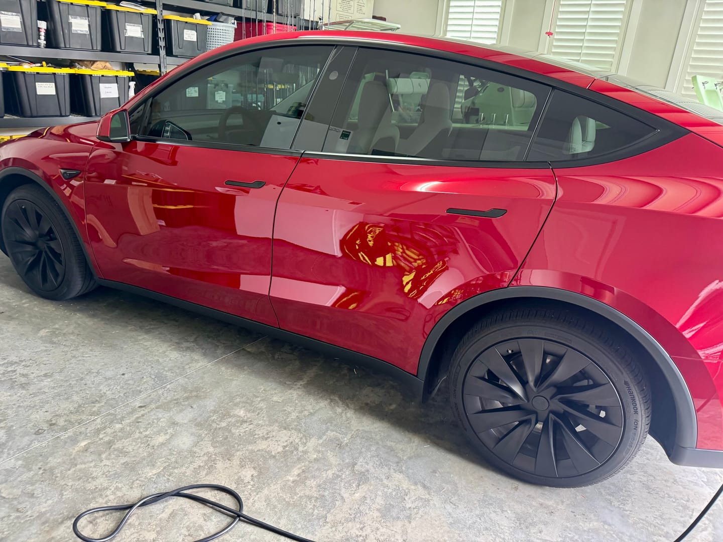 Customer photo review of TESPLUS 20'' Helix 2.0 Style Wheel Cover For Model Y Juniper
