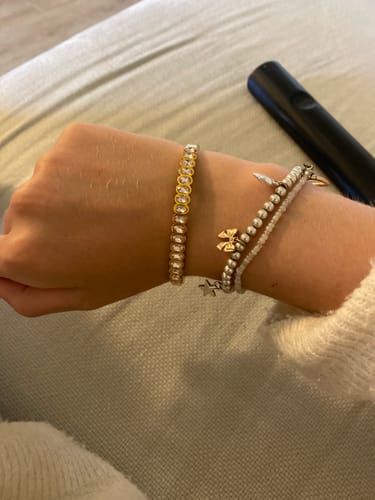 Customer photo review of Martha Pink Gold Waterproof Bangle