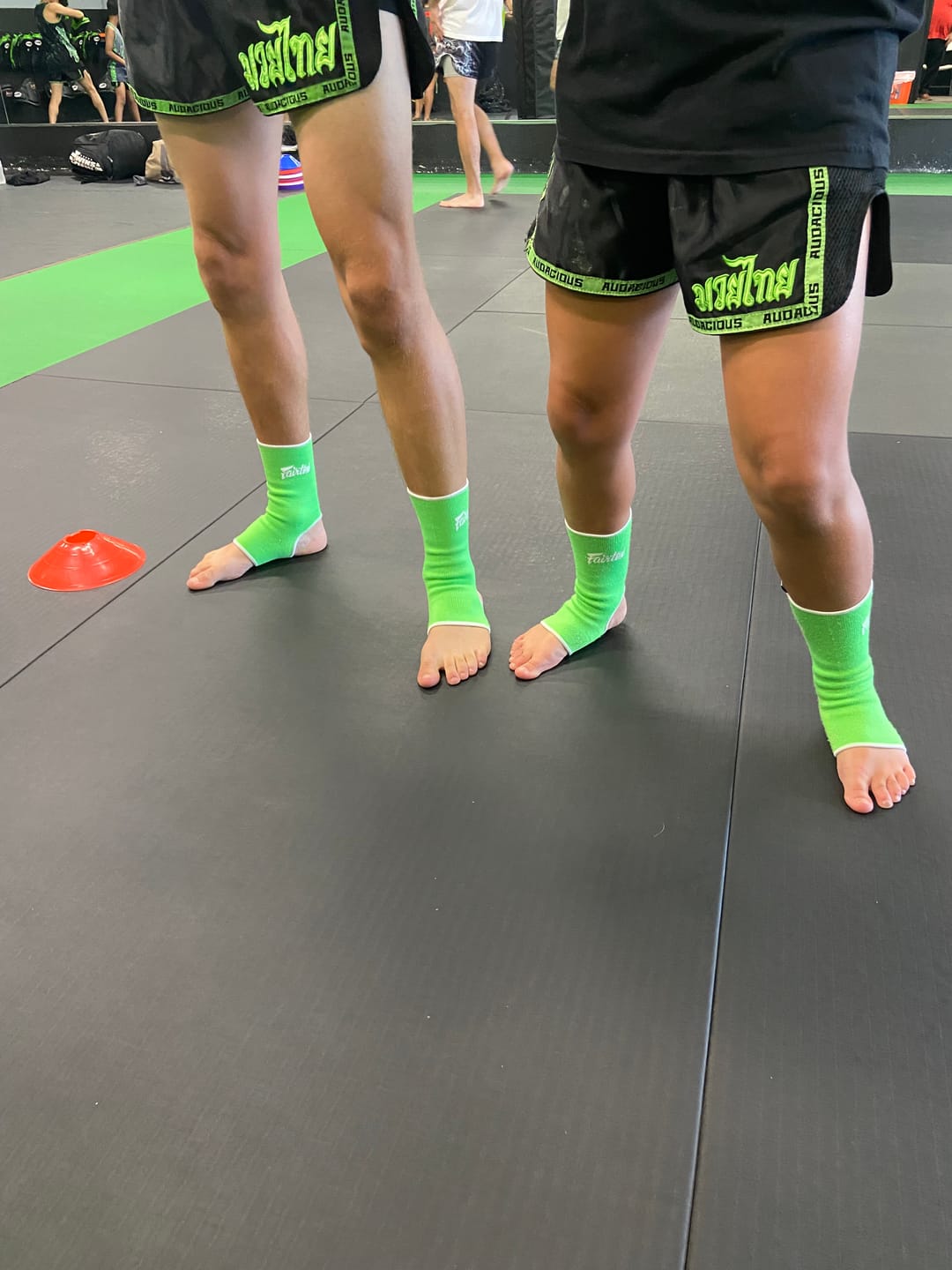 Customer photo review of Fairtex AS1 Ankle Guard Support Protector for Muay Thai Kickboxing and MMA