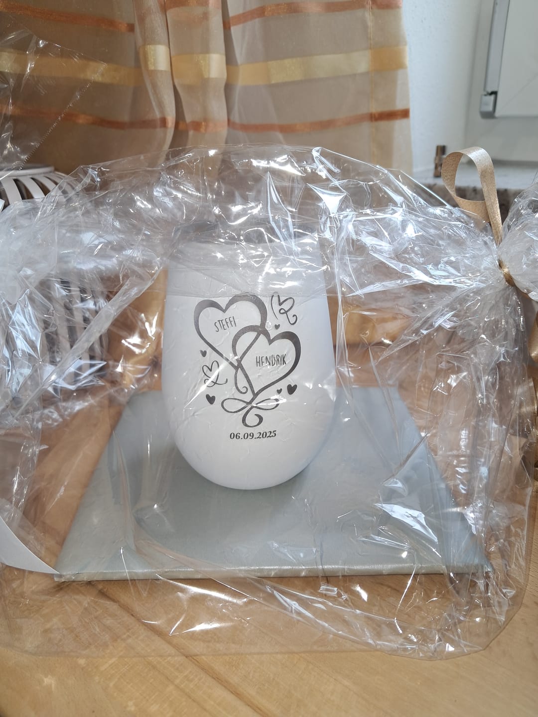 Customer photo review of Unsere Herzen - Paar-Windlicht