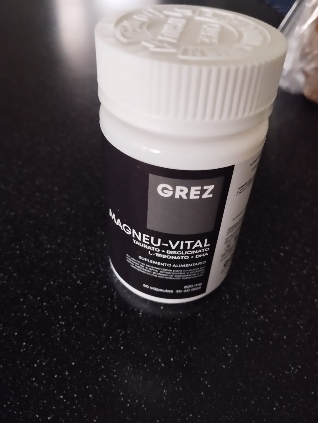 Customer photo review of MAGNEU-VITAL 800mg - Magnesios quelados Taurato / Bisglicinato / L-treonato