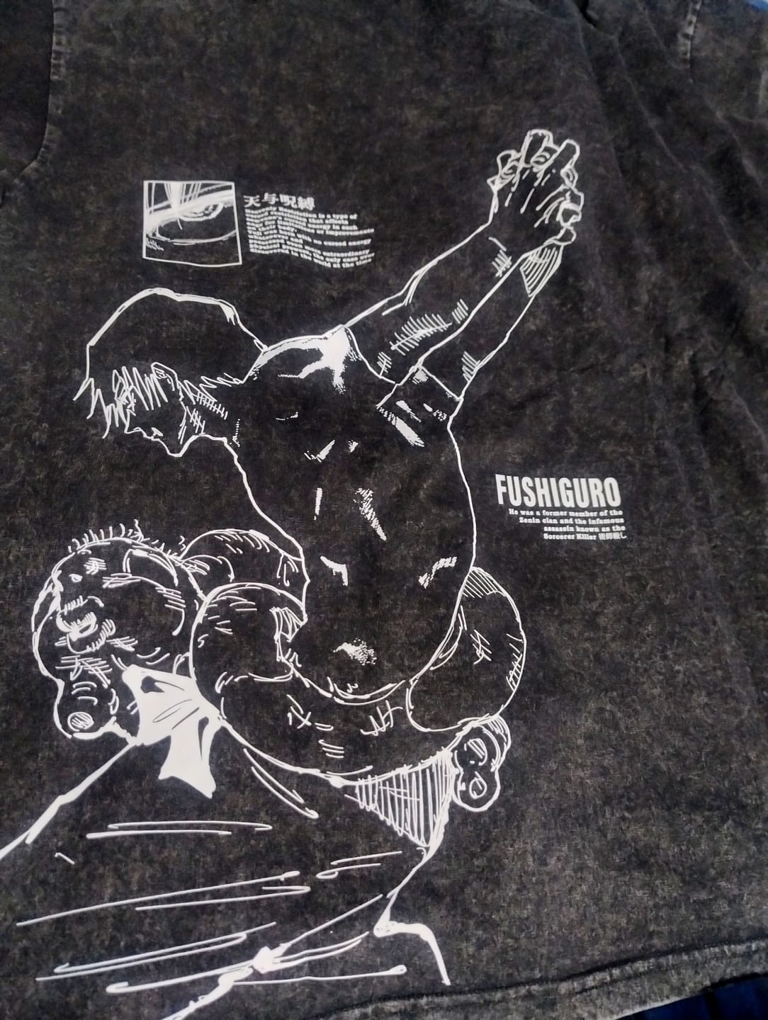 Customer photo review of Camisa Toji Heavenly Restriction - Jujutsu Kaisen