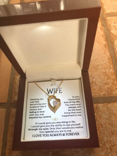 Customer photo review of To My Wife - I Love You Always & Forever - Gift Set - SS568