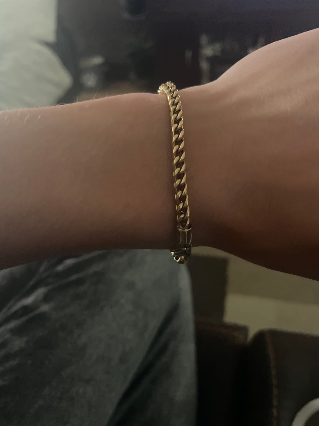 Customer photo review of Classic Franco Link Bracelet