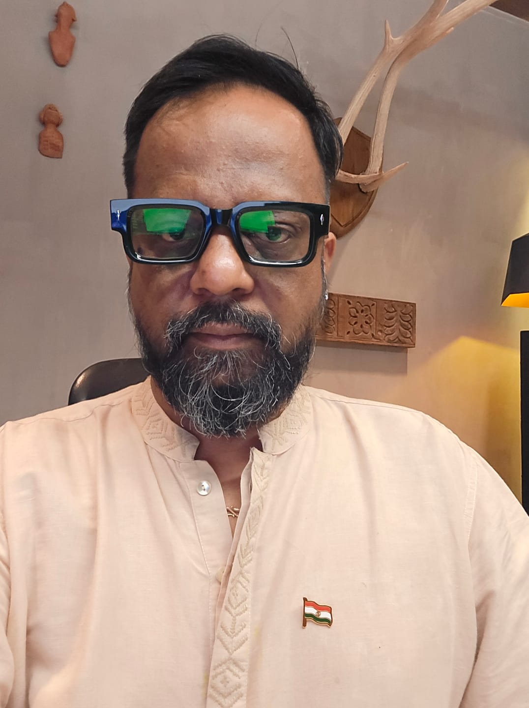 Customer photo review of Lapel Pin Flag