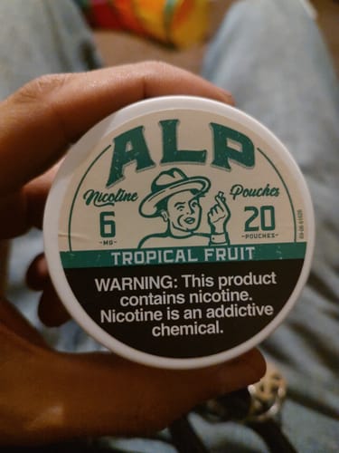 Customer photo review of Tropical Fruit Nicotine Pouches