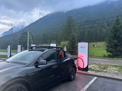 Customer photo review of Roof Rack Cargo Platform Rooftop Cargo System for Tesla Model Y 2021+