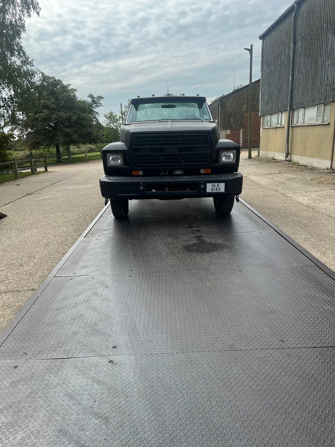 Customer photo review of American Metal Pressed Number Plate – 12 x 6 Inches