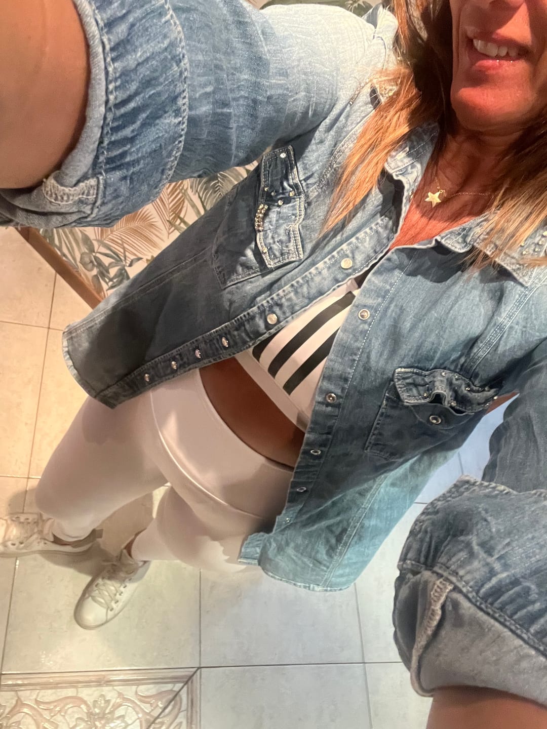Customer photo review of Leggings Push Up All-Up Bianco