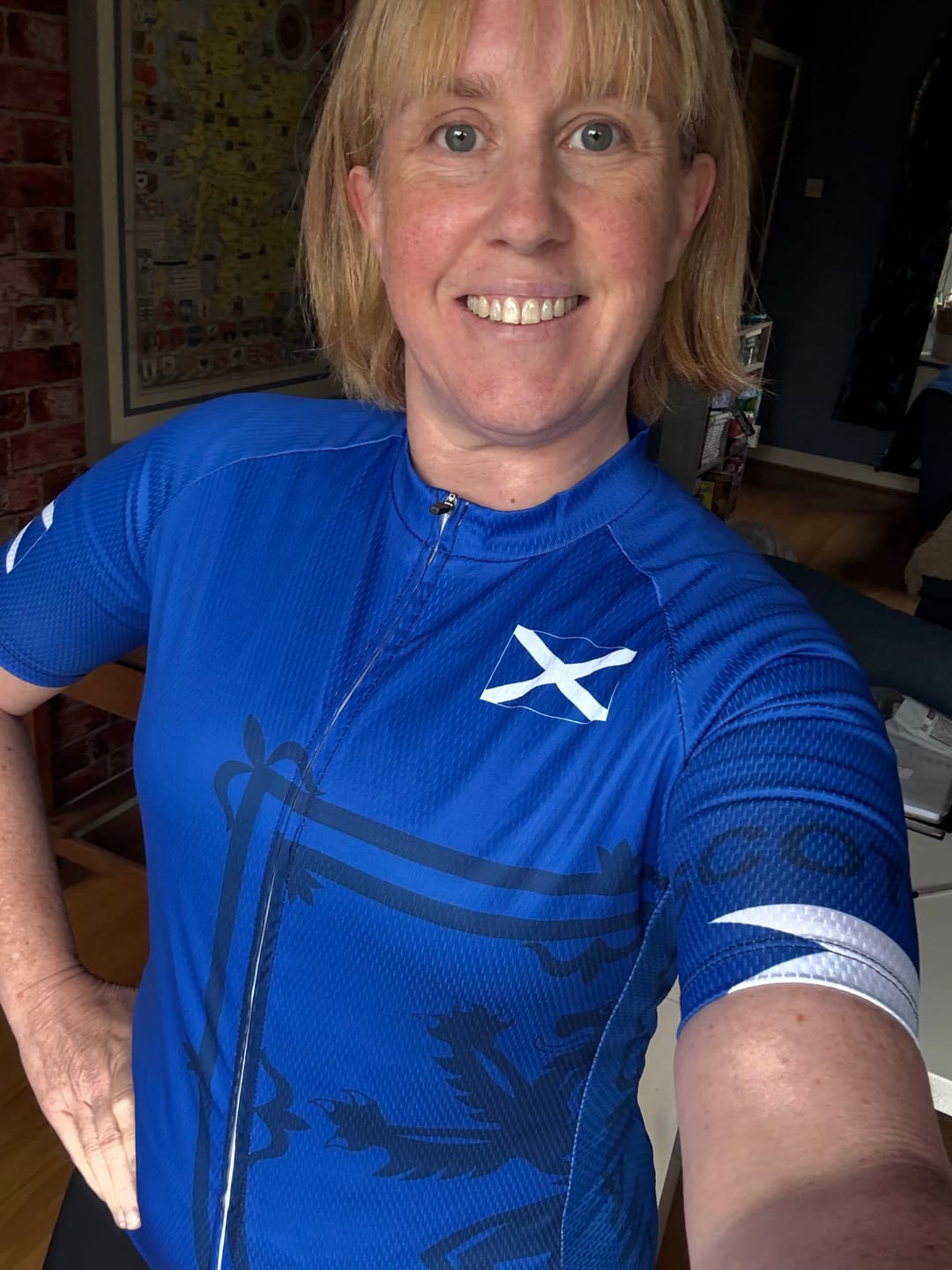 Customer photo review of Scotland Cycling Jersey