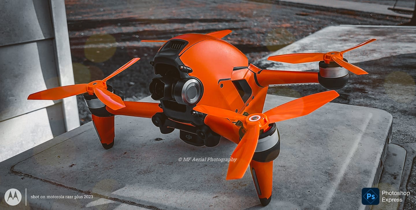 Customer photo review of DJI FPV Ludicrous Upgrade Propeller Set x4 Orange