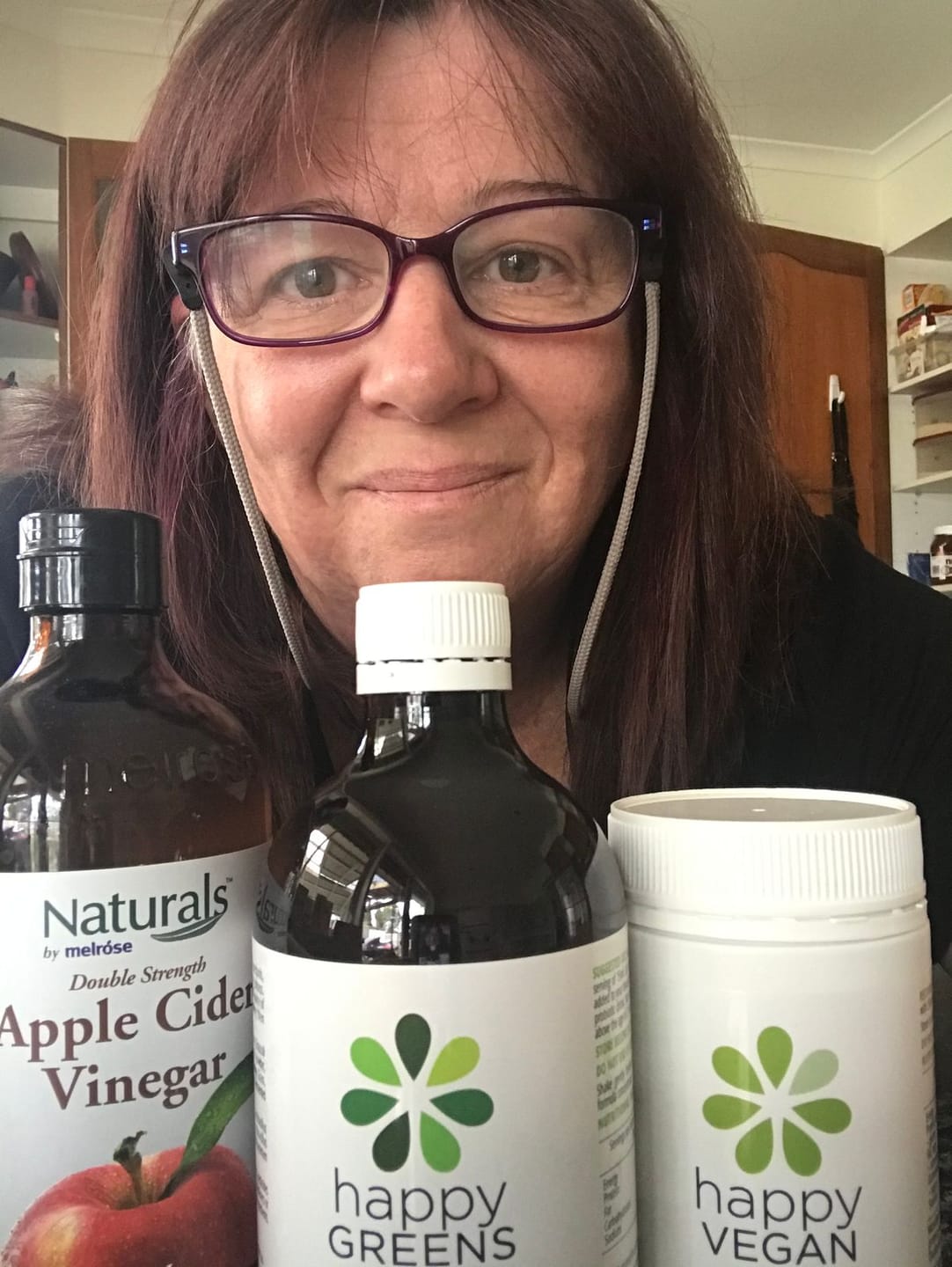 Customer photo review of Liquid Probiotics and Green Food Supplements - Happy Greens