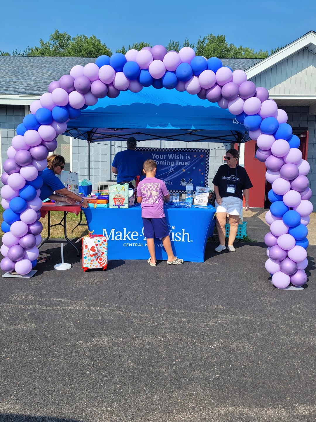 Customer photo review of 10x8 Ft Aluminum Balloon Arch Frame Wedding Arch Stand