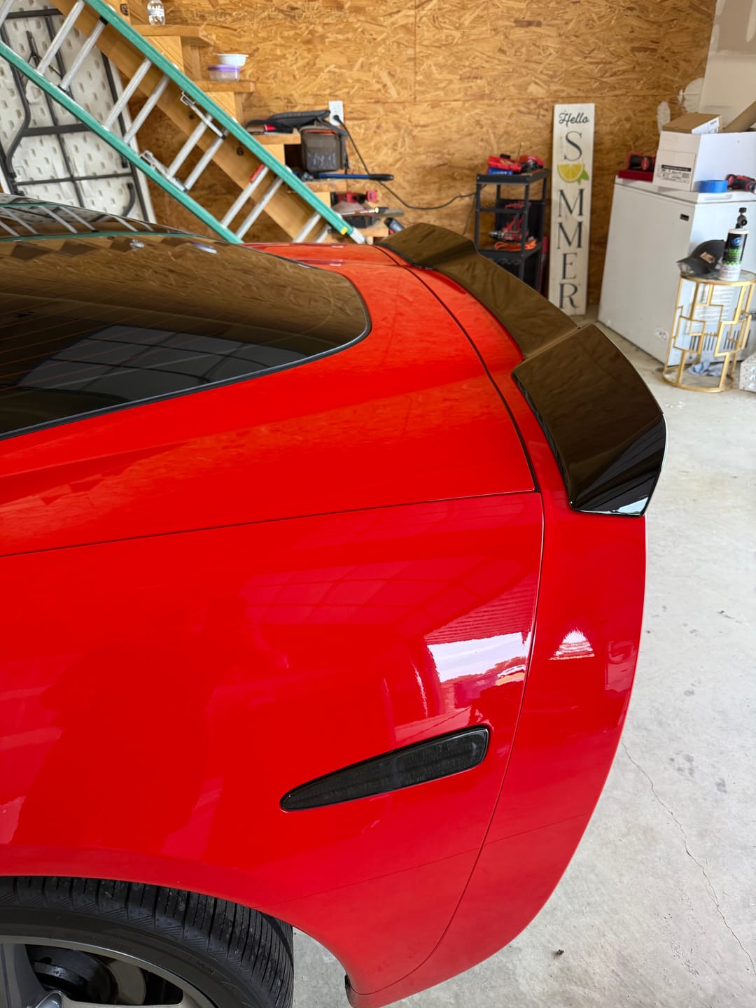 Customer photo review of Corvette C6 ZR1 Extended Rear Trunk Spoiler